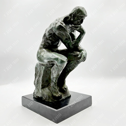 Бронзовая скульптура "Мыслитель" Огюста Родена. Бронза, литьё. Франция, ХХ в.