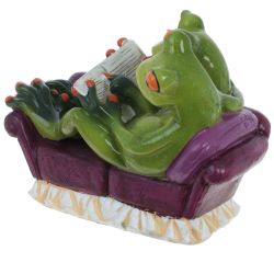 GAEM Фигурка декоративная "Лягушки на диване", L15 W8 H10 см