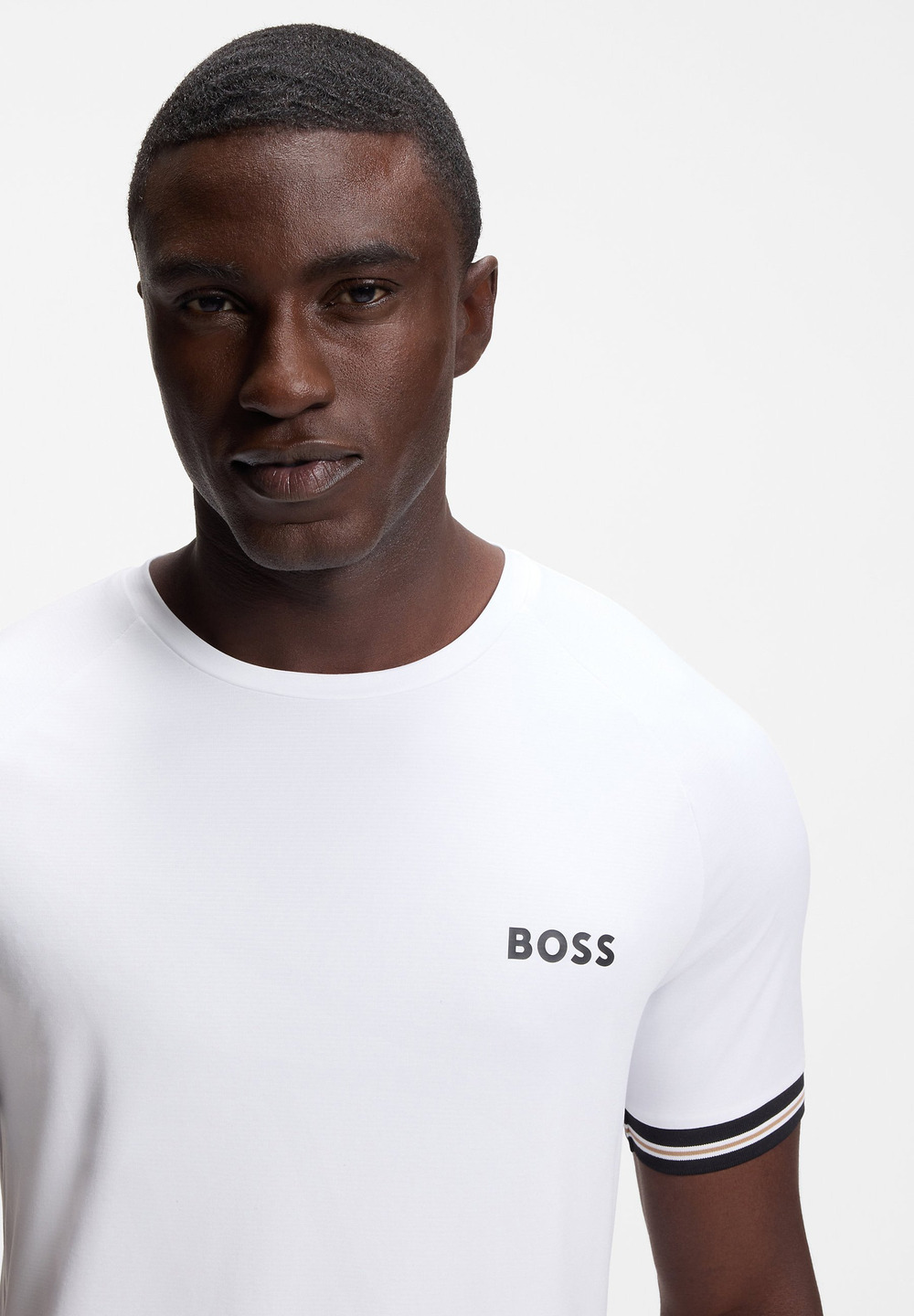 BOSS SERVE - Спортивная футболка - Белый