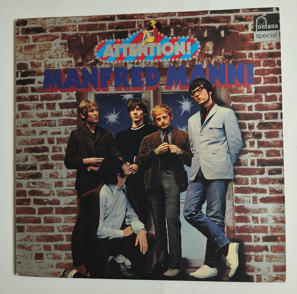 Винтажная виниловая пластинка LP Manfred Mann Attention (Germany 1978)