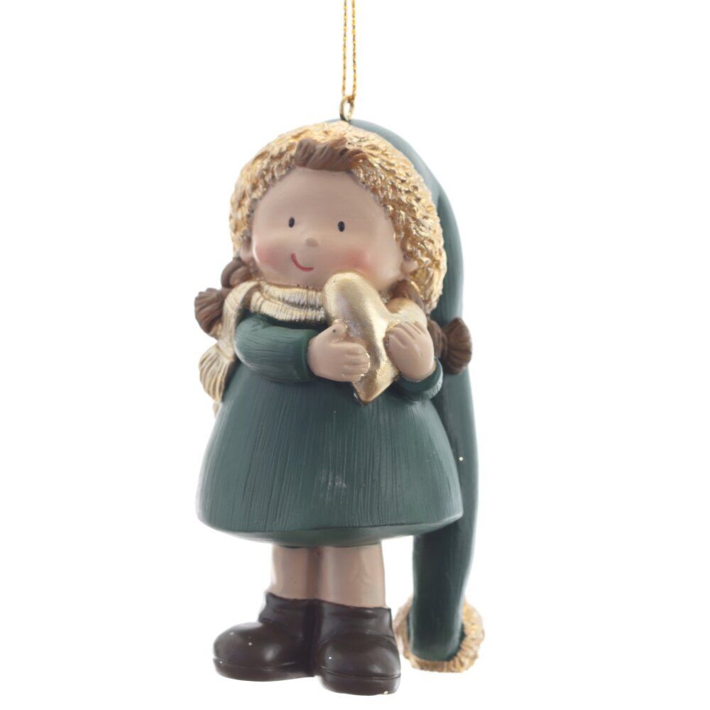 GAEM Фигурка декоративная подвесная "Девочка", L5 W5 H10 см, 2в.