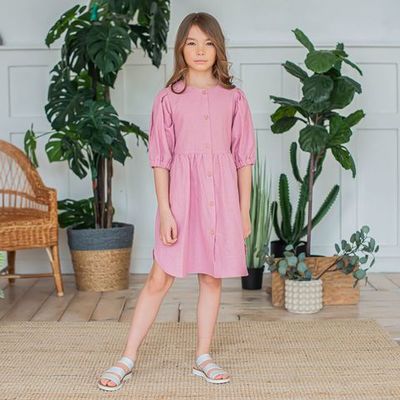 Cotton shirt dress - Peony