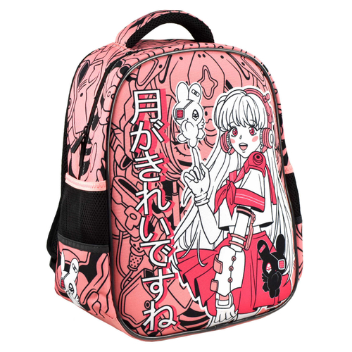 Ранец школьный Феникс+ арт.65739/ 10 РОЗОВАЯ ДЕВУШКА (27,5x37,5x14,5 см