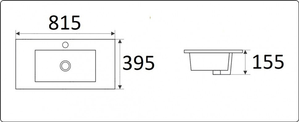 Умывальник CeramaLux 9393-80