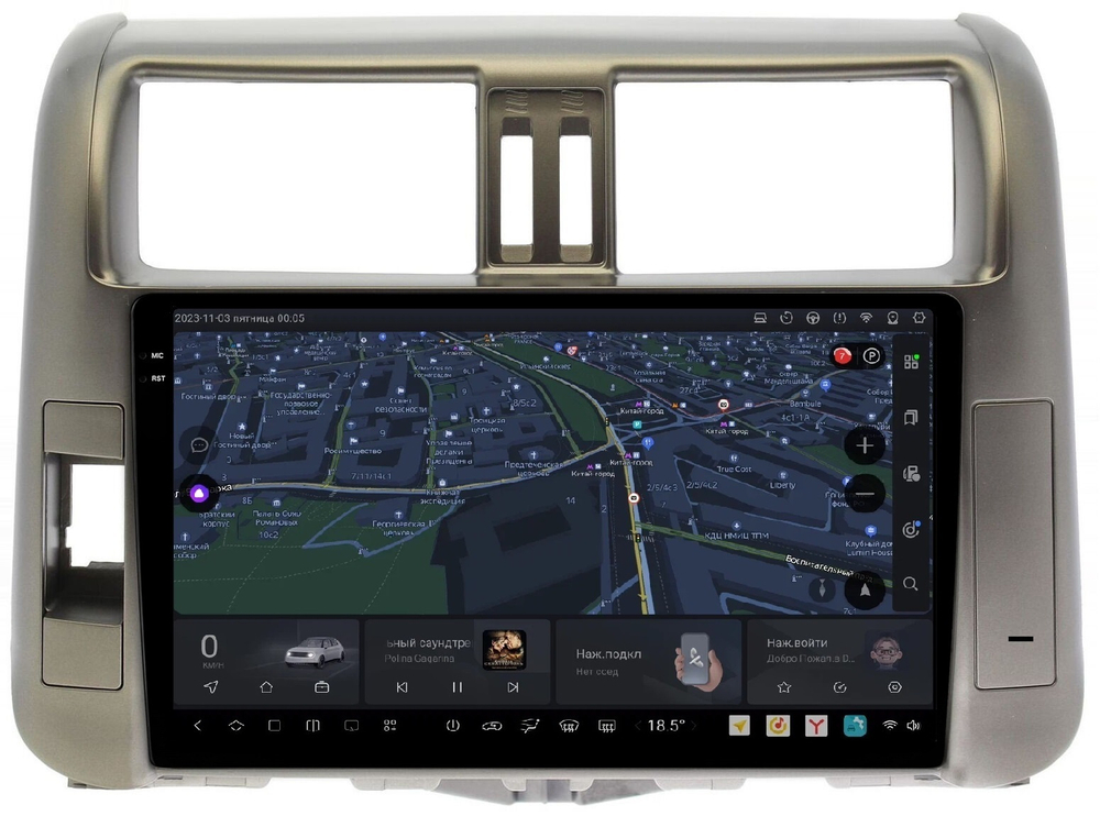 Магнитола для Toyota Land Cruiser Prado 150 2009-2013 - Carmedia OL-9613 QLed+2K, Android 13, UIS7870 (DUDU7), CarPlay, SIM-слот