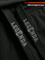 Шорты тренировочные двойные LEGENDA Gym Tigh черные