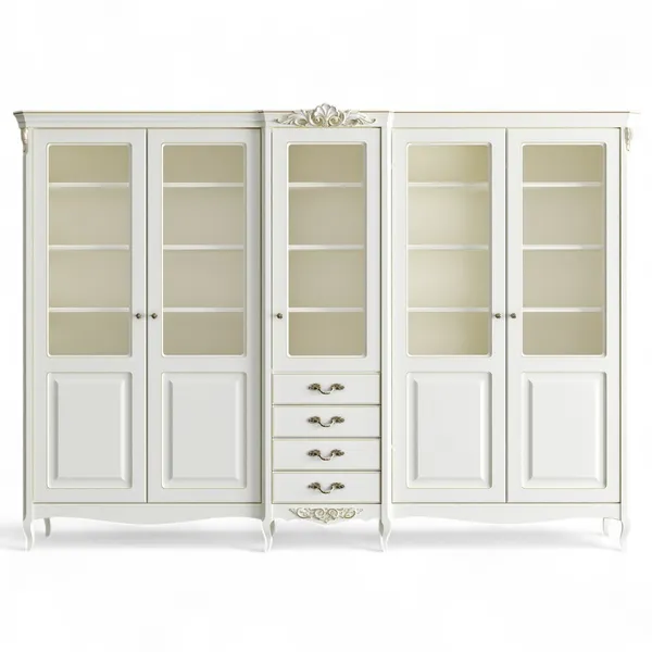 Библиотека 5 дверей с ящиками