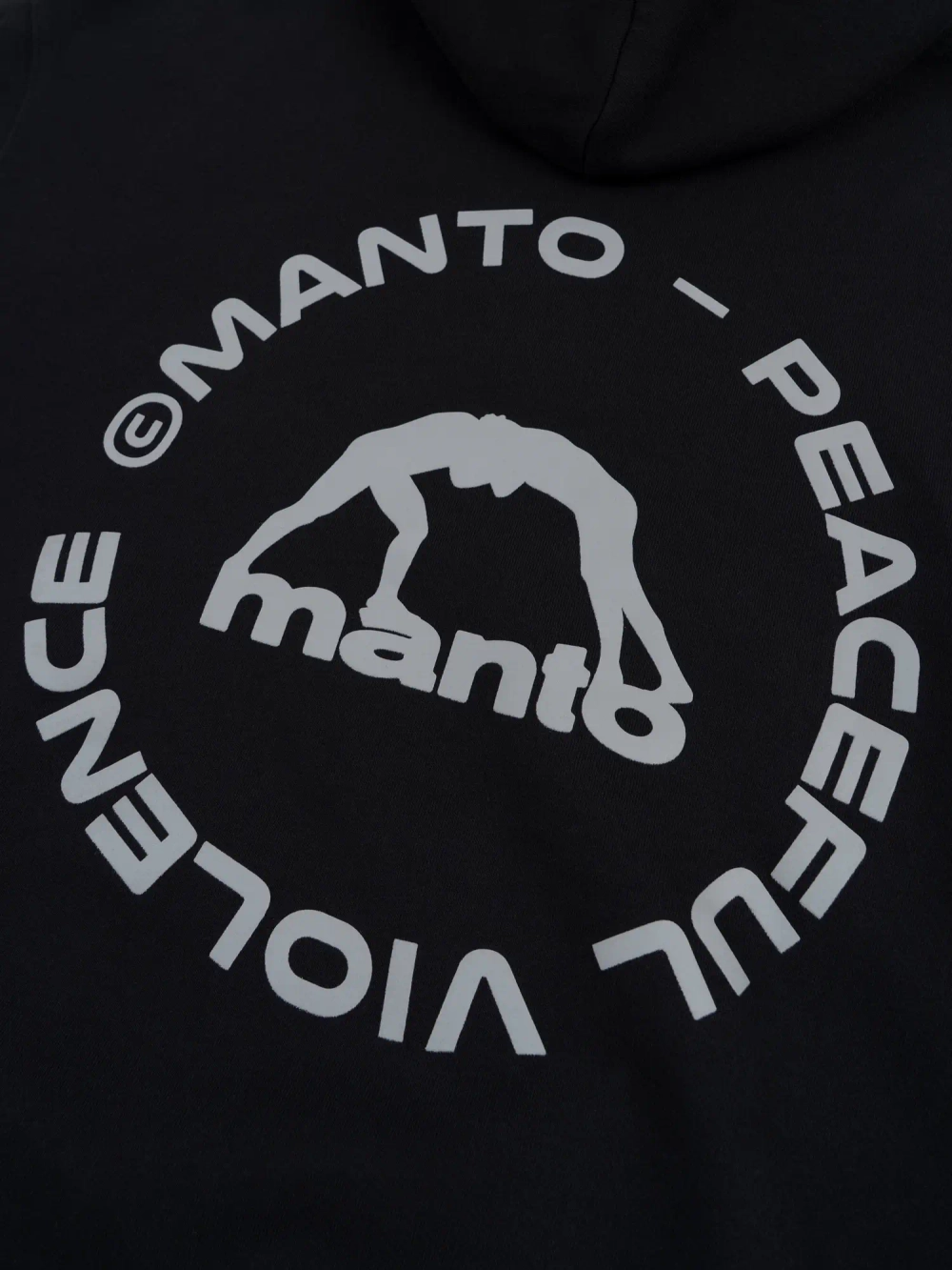 Худи MANTO LABEL 25 OVERSIZE чёрная
