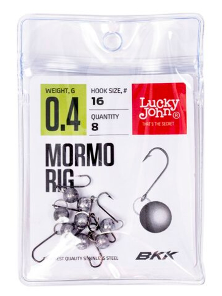 Мормышки одноухие свинцовые LJ Mormo Rig 0.4g, 8шт.