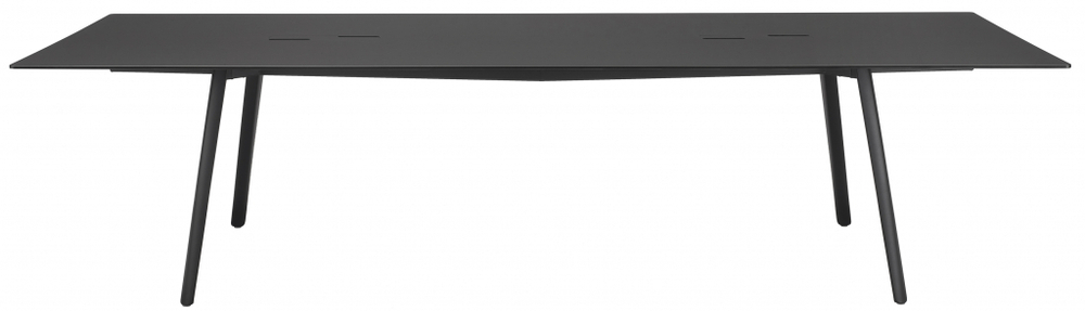 Стол ламинированный с каналом для протяжки проводов Scab Design Squid OF, черный, черный fenix