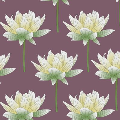 Lotus floral design purple background