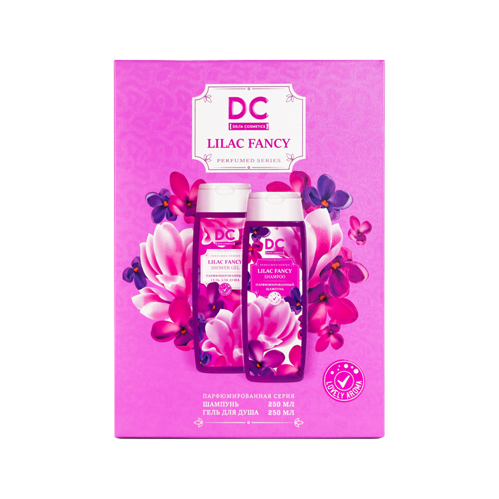 Подарочный набор для жен. LILAC FANCY (ЛИЛАК ФЭНСИ): Гель для душа LILAC FANCY (ЛИЛАК ФЭНСИ) 250 мл + Шампунь LILAC FANCY (ЛИЛАК ФЭНСИ) 250 мл