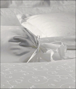 Постельное белье 2 спальное евро Janine Rubin белое