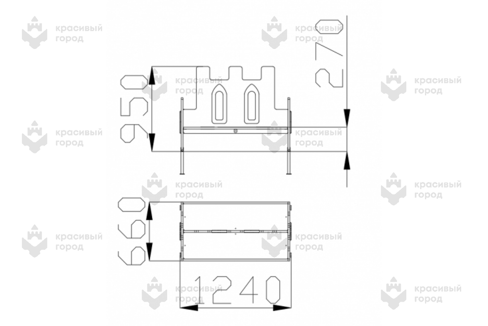 Скамья детская Крепость
