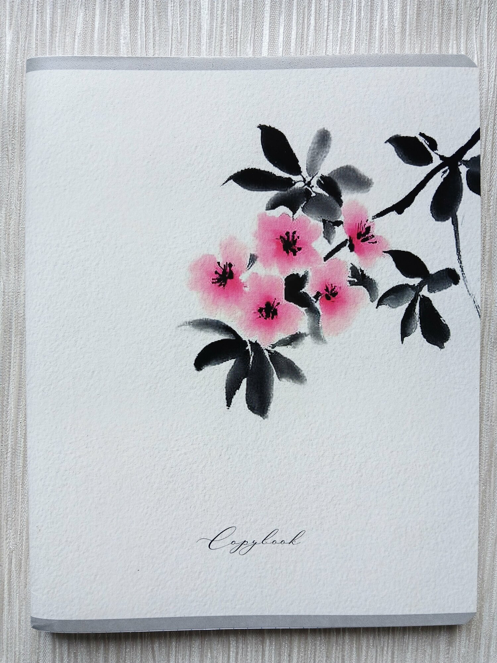 Тетрадь 96 листов А5+. "Акварельные Цветы", общая, клетка. Формат А5+ (163*203 мм). Арт.120049. С полями. Комплект 5 шт.