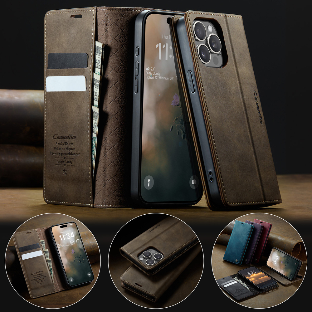 Чехол-книжка CaseMe RFiD iPhone 15 Pro