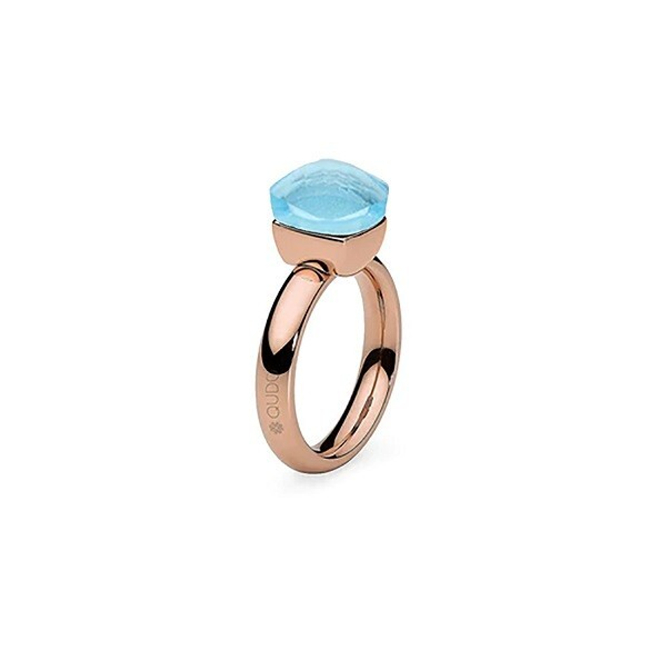 Кольцо Qudo Firenze aqua 19 мм 626083 BL/RG