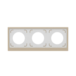 Рамка 3 поста IP44, KANT, черный уголь