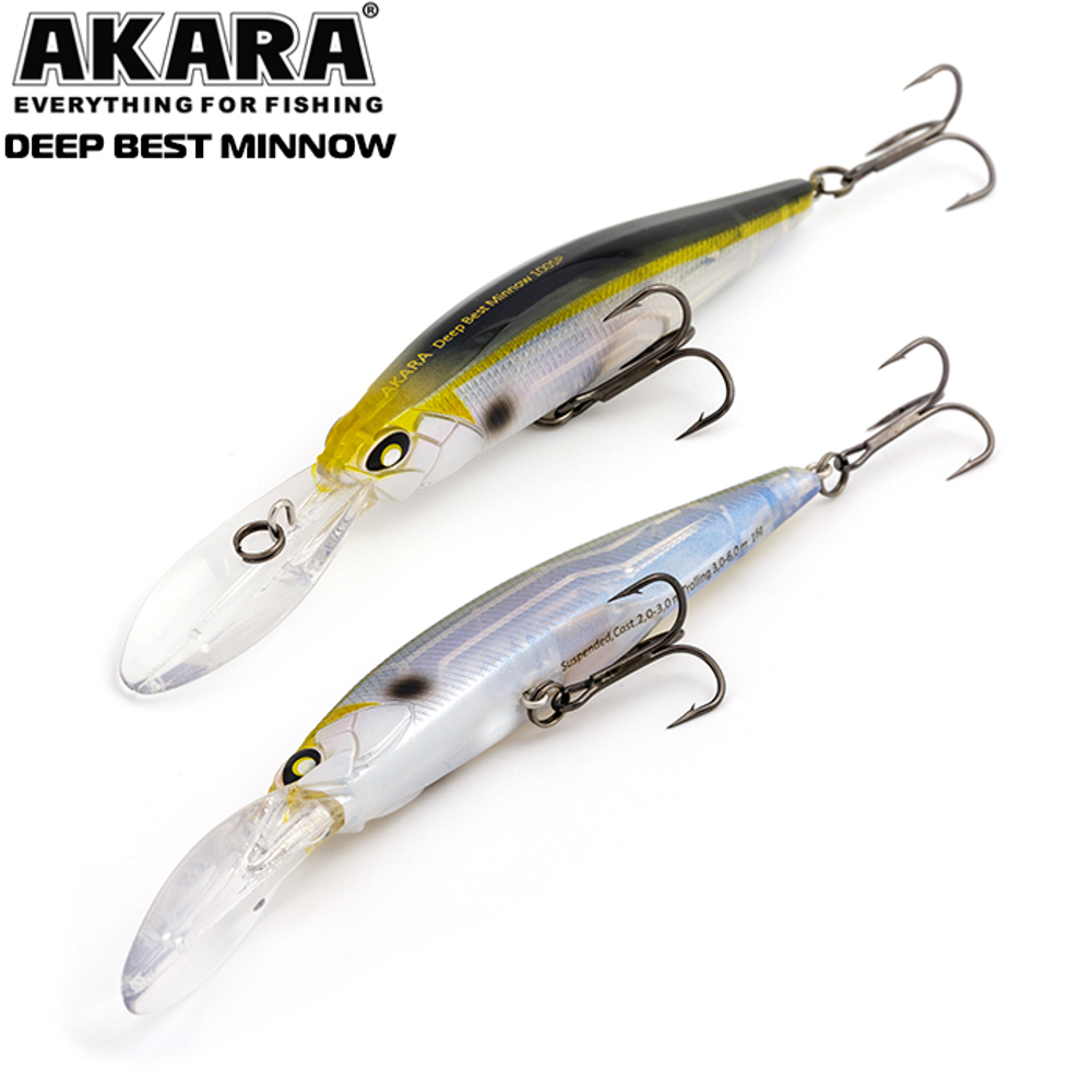 Воблер Akara Deep Best Minnow 100SP 16гр. (4/7 oz 3,9 in) A77