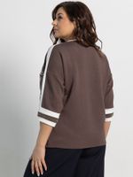 Блуза Джаз (шоколад) Б15171-4М LT Collection