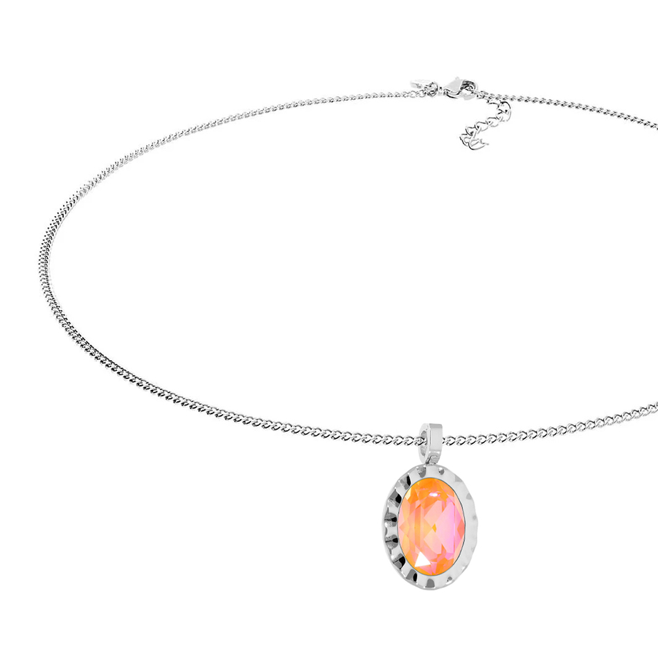 Колье Qudo TIVOLA UNICA big (S/P) Crystal orange ignite 3 cm 420713