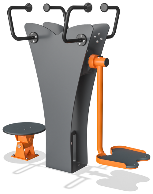 Диск + качели, со знаком безопасности