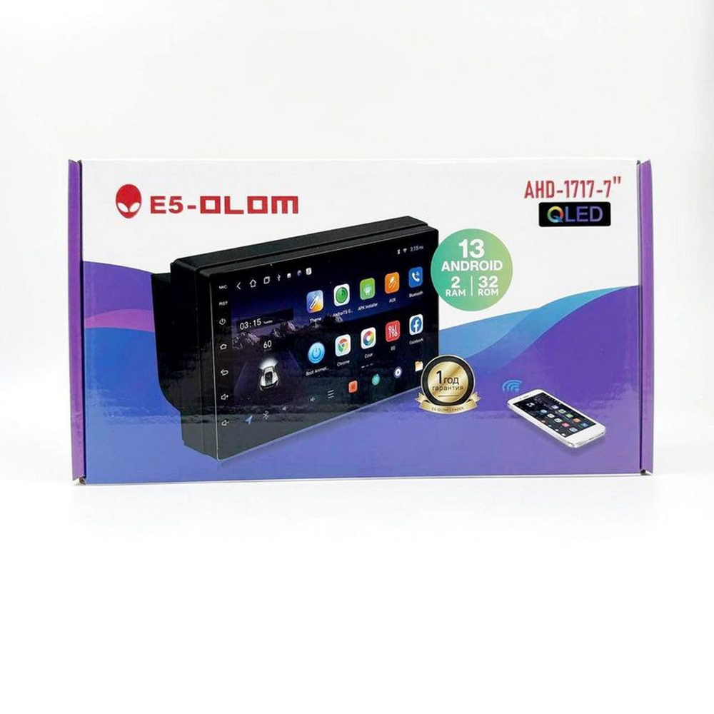 Автомагнитола 2DIN E5-OLOM AHD-1717-7" (7"/2+32GB) Android