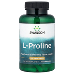 Swanson, L-пролин, 500 мг, 100 капсул
