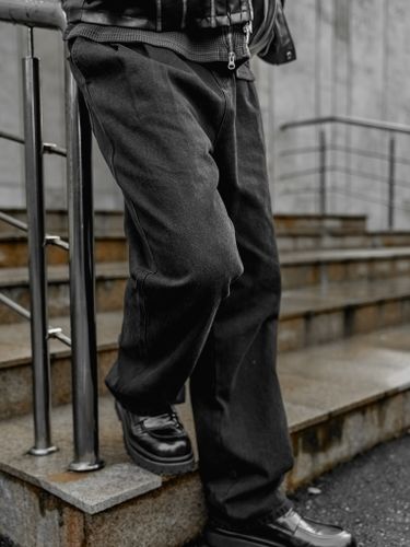 Черные джинсы Laine с защипами