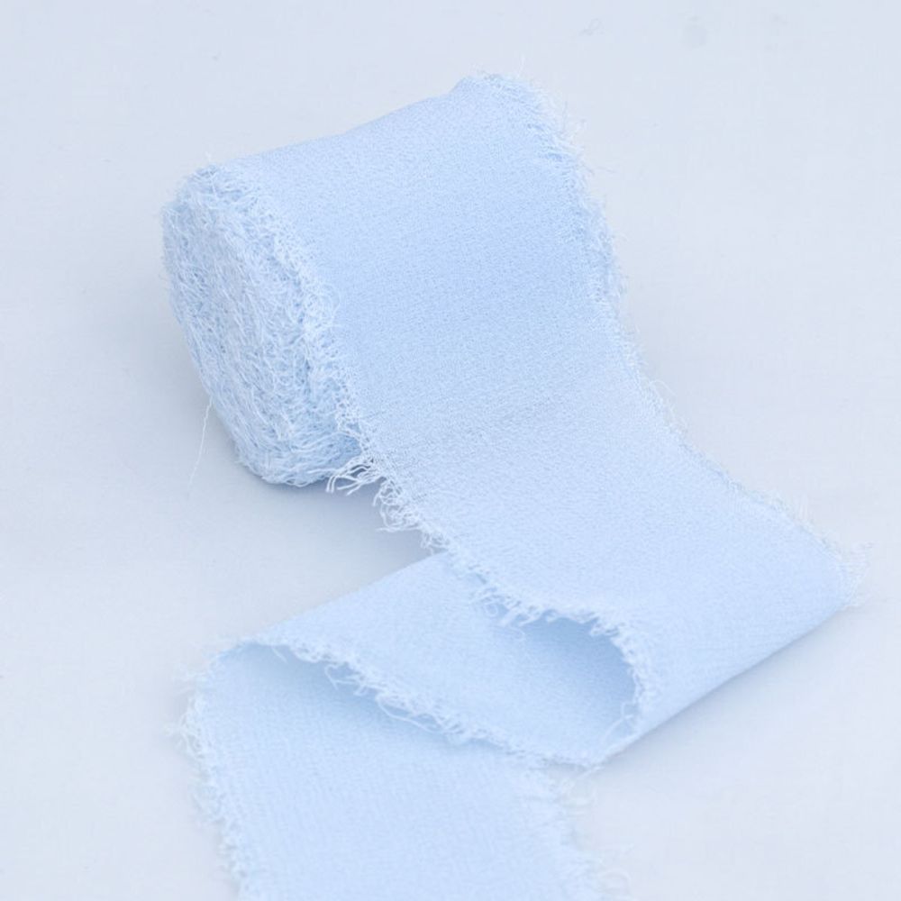 Лента Винтаж Н/О Край, (4см*5м) Нежно-голубой