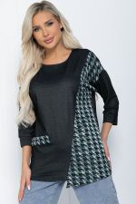 Джемпер Глория (графит/тиффани) Б12199-30 LT Collection