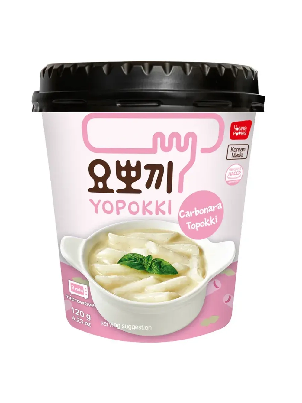 Рисовые палочки Topokki с соусом карбонара ( 2шт)