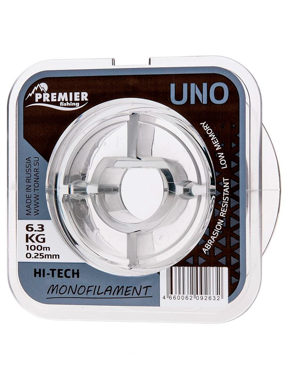 Леска для рыбалки Premier Fishing UNO Clear Nylon 0,28mm/100m (PR-U-C-028-100)