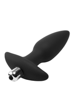 Черная анальная вибропробка FantASStic Vibrating Plug - 14 см. (Цвет: черный)