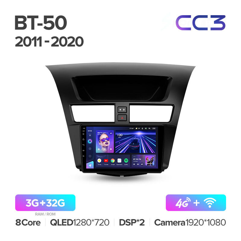 Teyes CC3 9" для Mazda BT-50 2 2011-2020