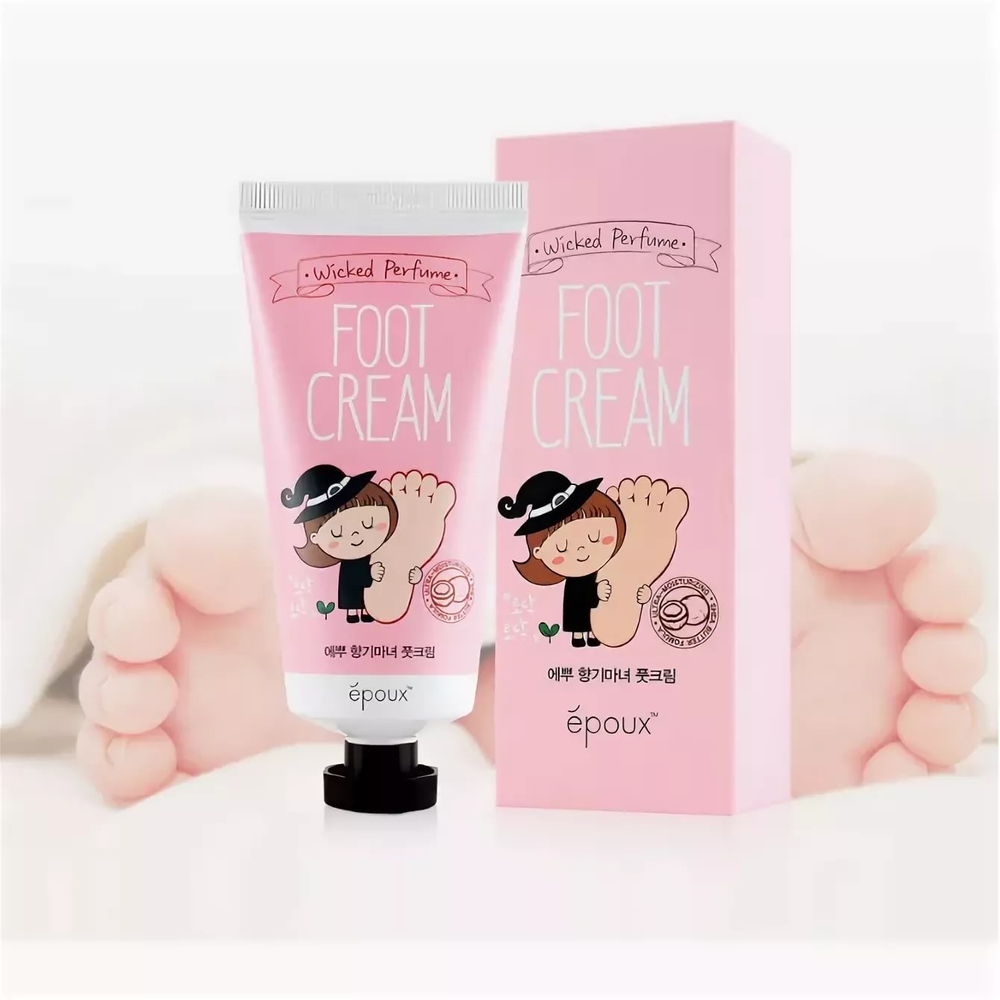 Ультраувлажняющий парфюмированный крем для ног с маслом Ши EPOUX WICKED PERFUME FOOT CREAM, 150г