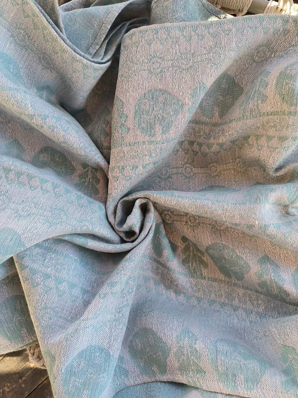 Mokosh wrap Солнечные медведи Жемчужный селадон