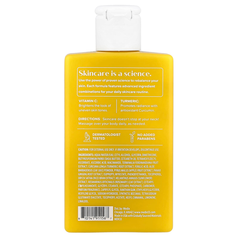 Medix 5.5, крем для тела, витамин C и куркума, 89 мл (3 жидк. унции)