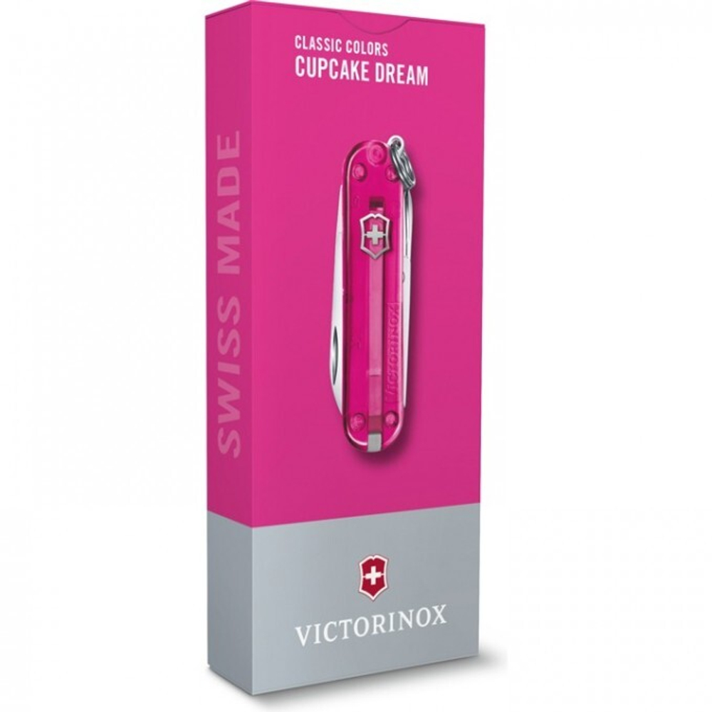 Нож-брелок Victorinox Classic SD Colors, 58 мм, 7 функций, "Cupcake Dream"