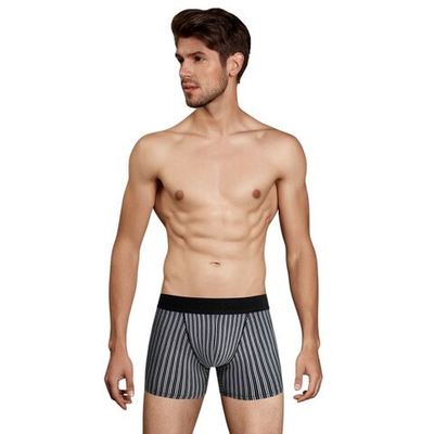 Мужские трусы-боксеры в полоску Doreanse Stripes (Размер: S) (Цвет: черный)