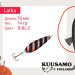 Блесна колебалка Kuusamo Latka 70/14 BLU/R-S