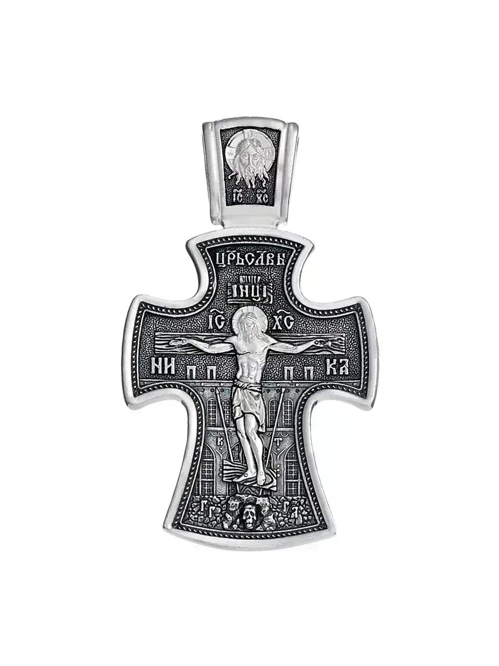 Крест из серебра/Чернение