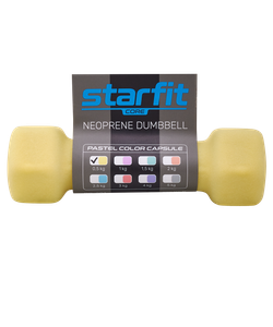 Гантель неопреновая DB-201 0,5 кг, желтый пастельный