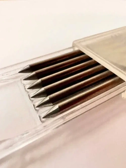 Набор грифелей 6 шт. для строительного карандаша "Beeenergy" в выдвижном пенале (твердость2B)