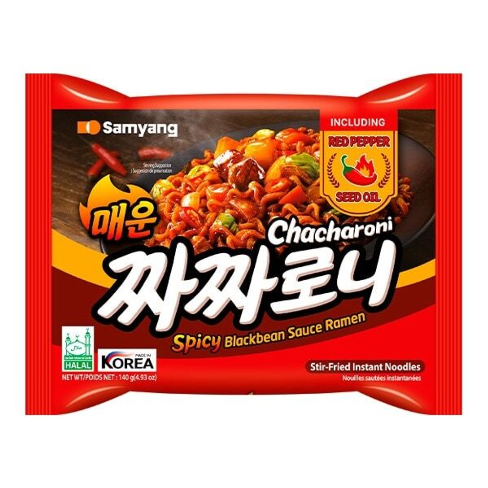 Лапша быстрого приготовления Chacharoni острая Samyang, пачка 140 г