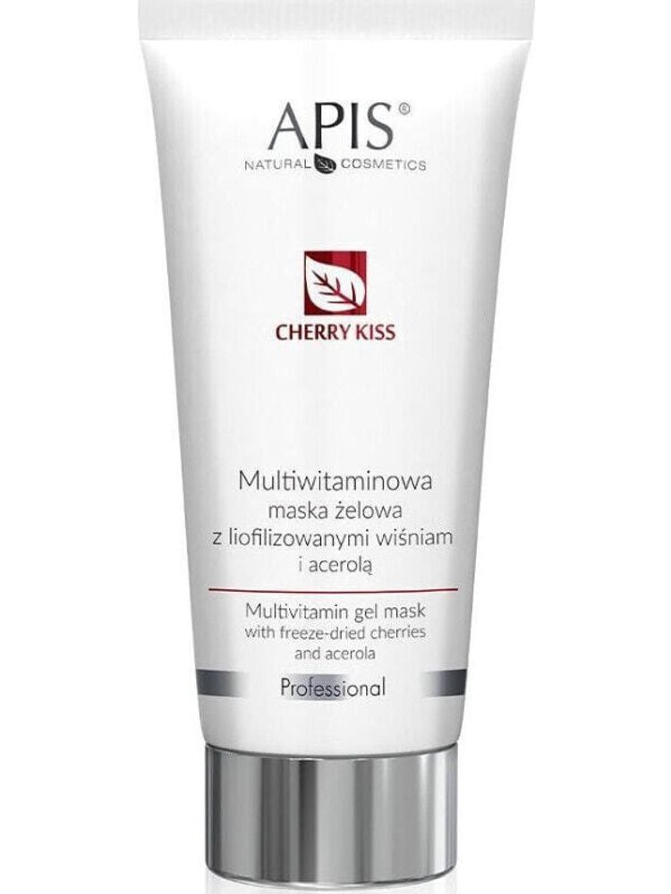 Маски Apis Cherry Kiss Multivitamin Gel Mask multiwitaminowa maska żelowa z liofilizowanymi wiśniami i acerolą 200ml