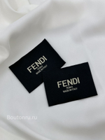 Бирка Фенд. черная 68 мм