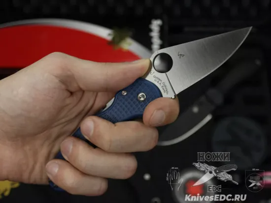 Нож складной Spyderco Para 3 223PCBL c клинком из стали CPM-SPY27, рукоять FRN