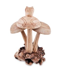 Decor and Gift 45-032 Статуэтка «Лягушонок на грибах» 18 см