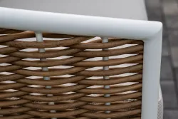 "Тоскана" лаунж-зона из искусственного ротанга, цвет соломенный